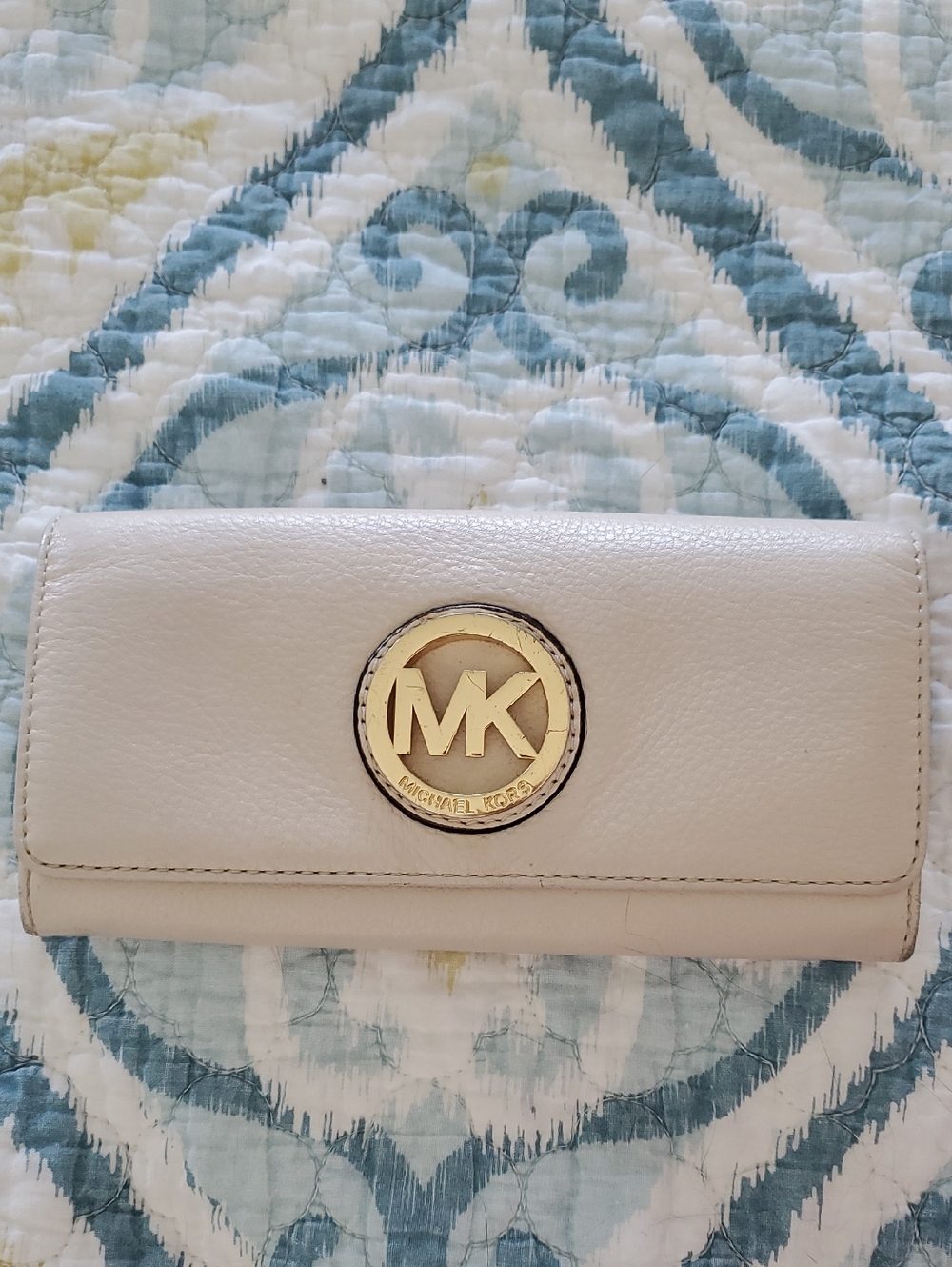 Michael Kors Logo Cream Wallet